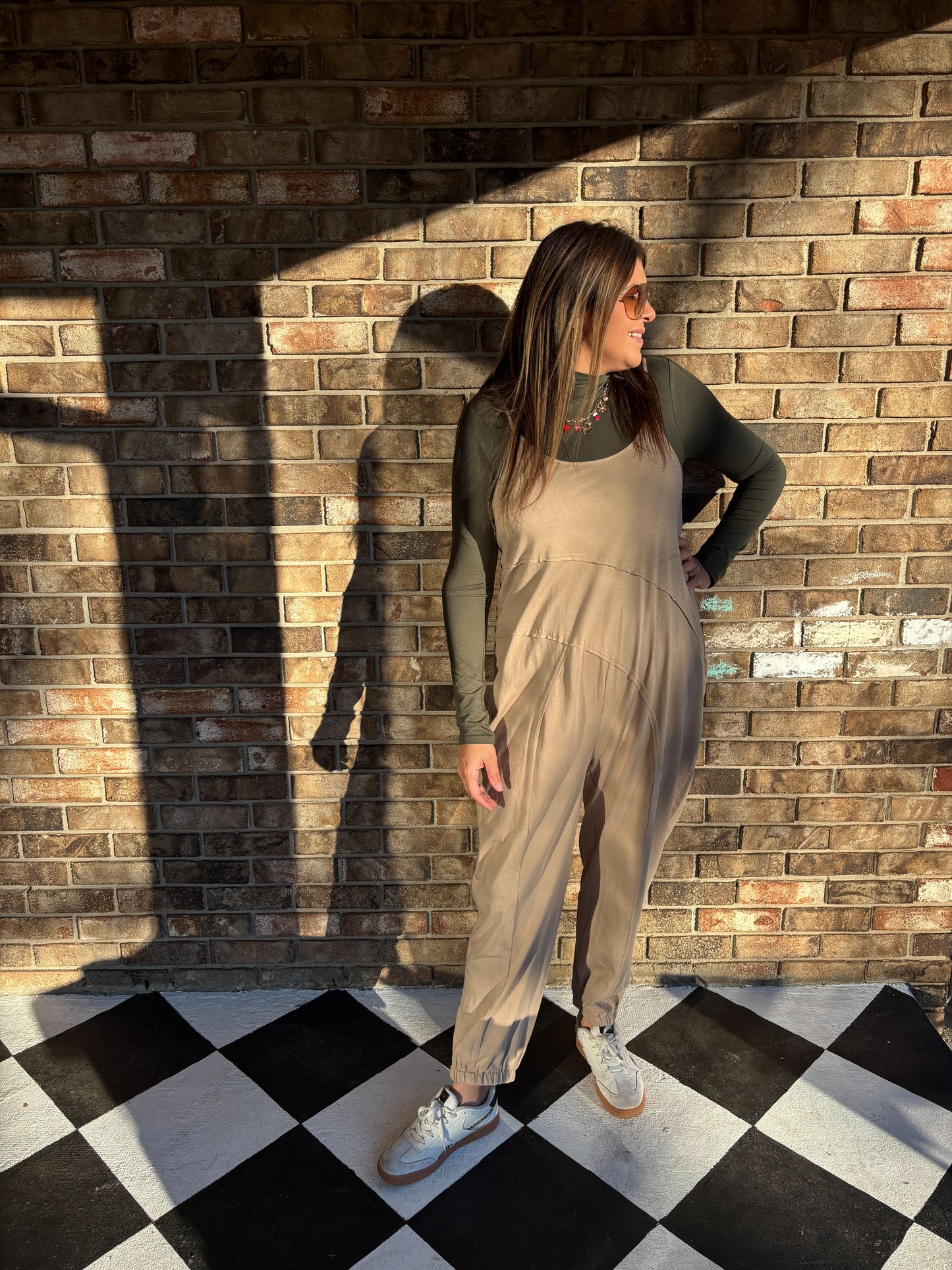 Easy Days Jumpsuit - MOCHA