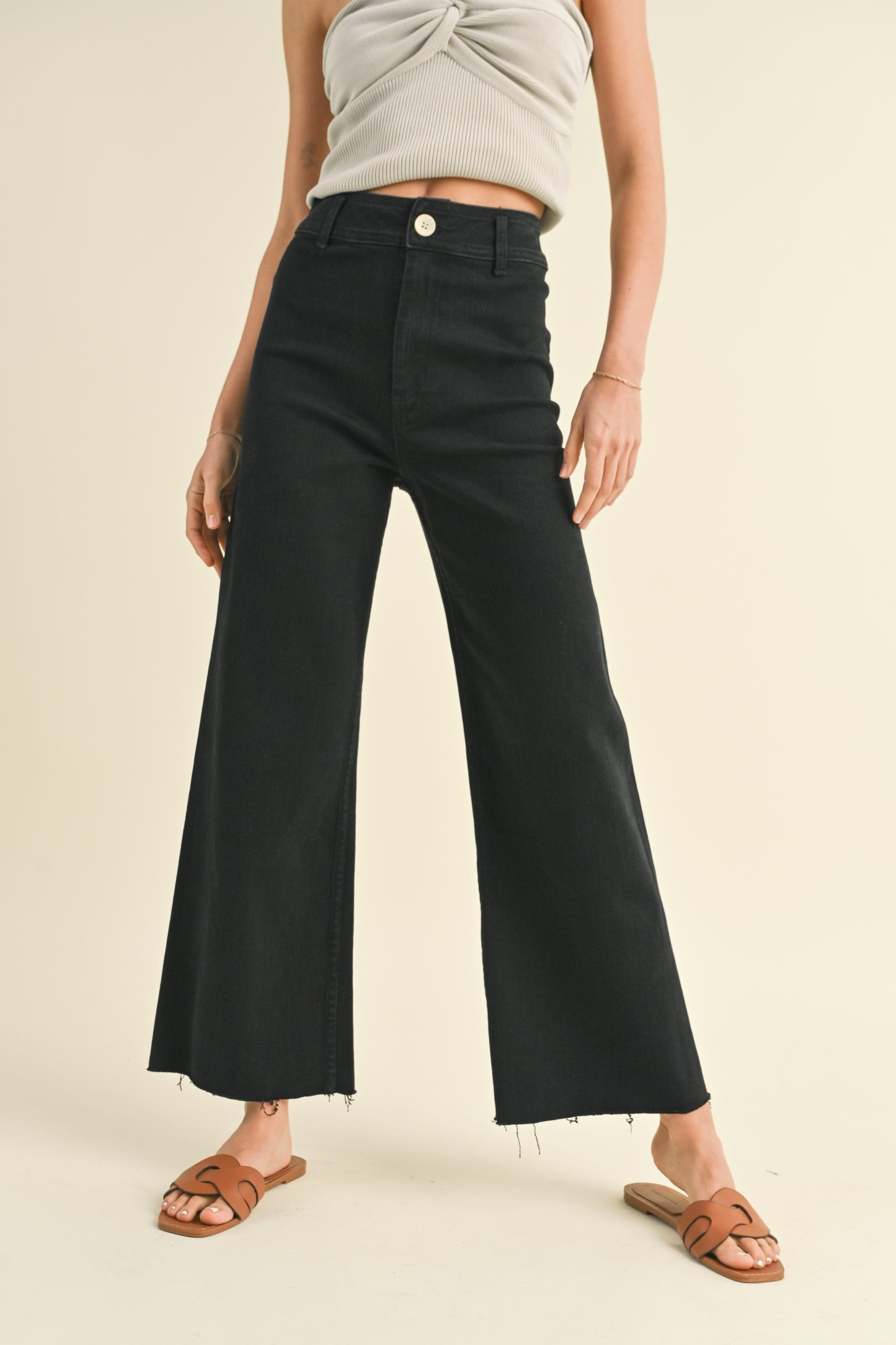 Onyx Wide Leg Denim