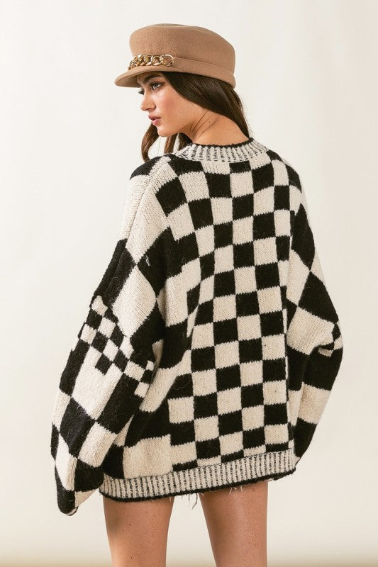 Contrast Cozy Cardigan