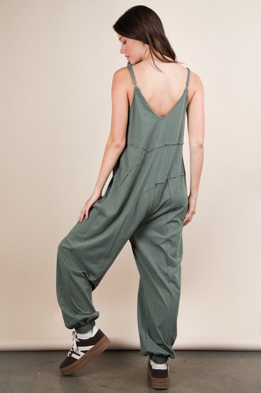 Easy Days Jumpsuit - OLIVE