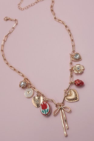 Bow Charm Necklace