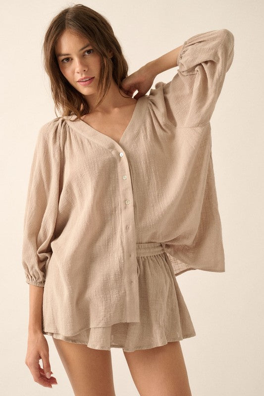 Sandstone Button Up Shirt