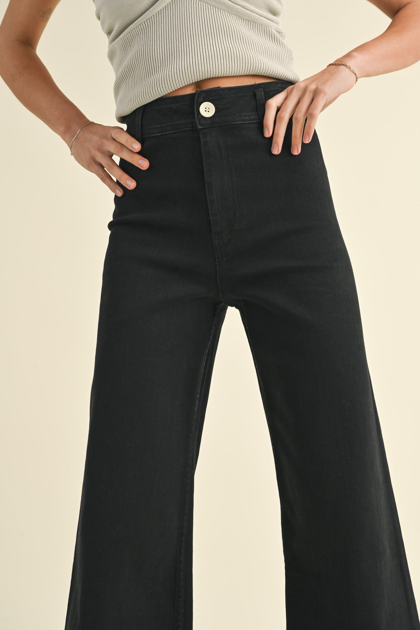 Onyx Wide Leg Denim