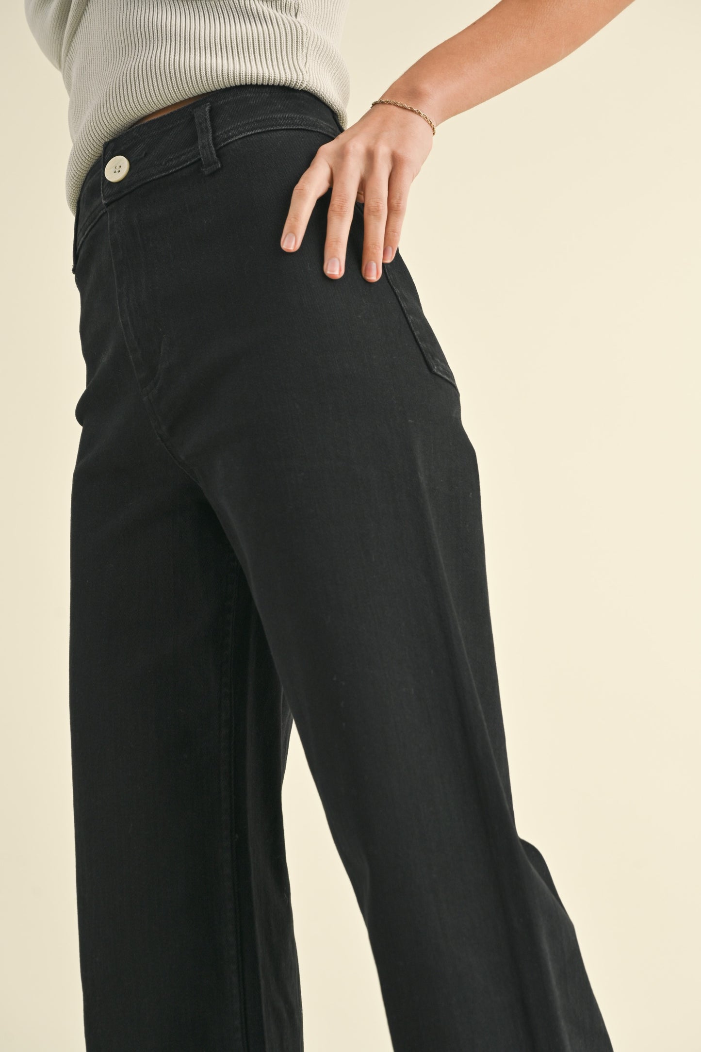 Onyx Wide Leg Denim
