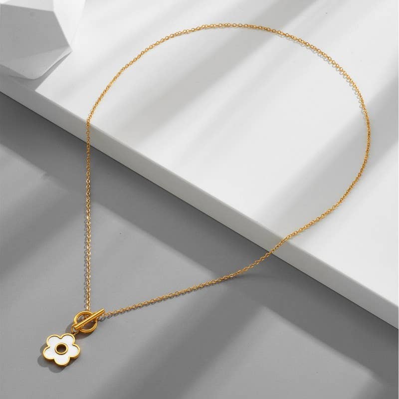 Tarnish Free Flower Necklace