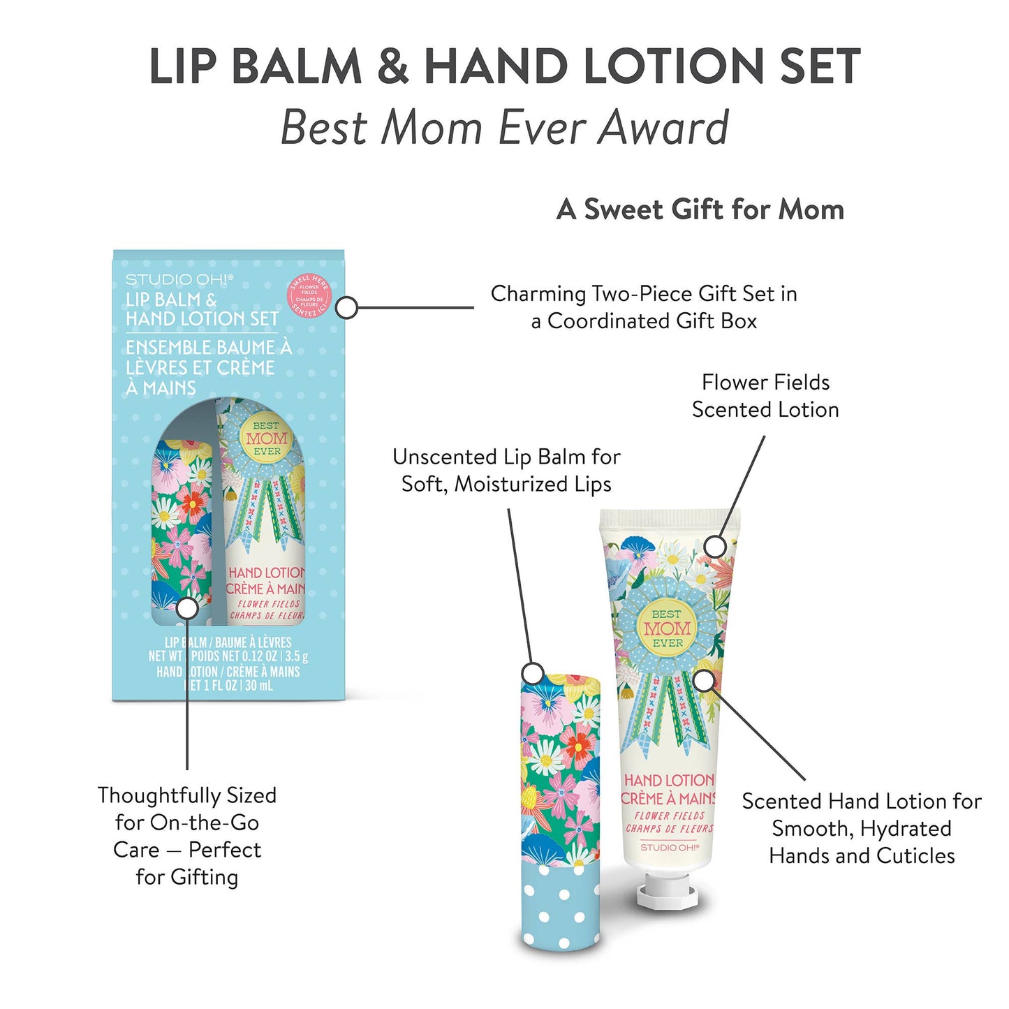 Best Mom Ever Lip Balm & Lotion Set