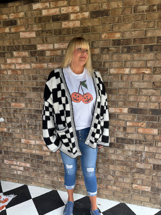 Contrast Cozy Cardigan