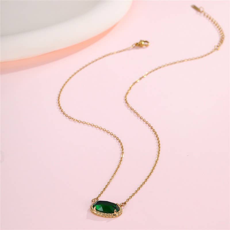 White Jade Gemstone Necklace