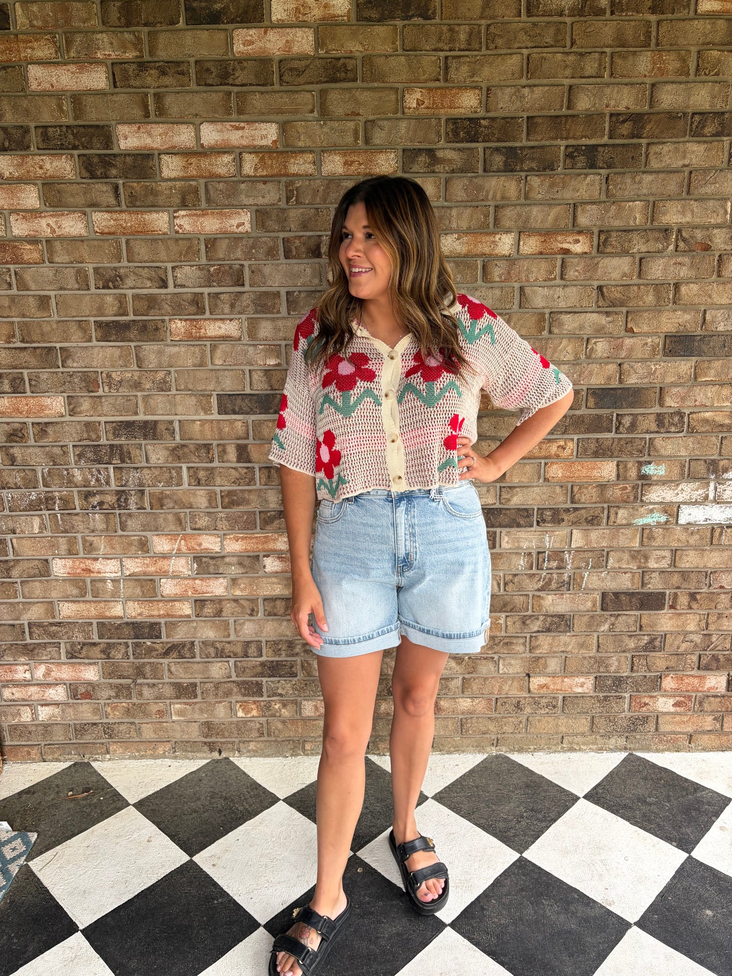Retro Bloom Cardi