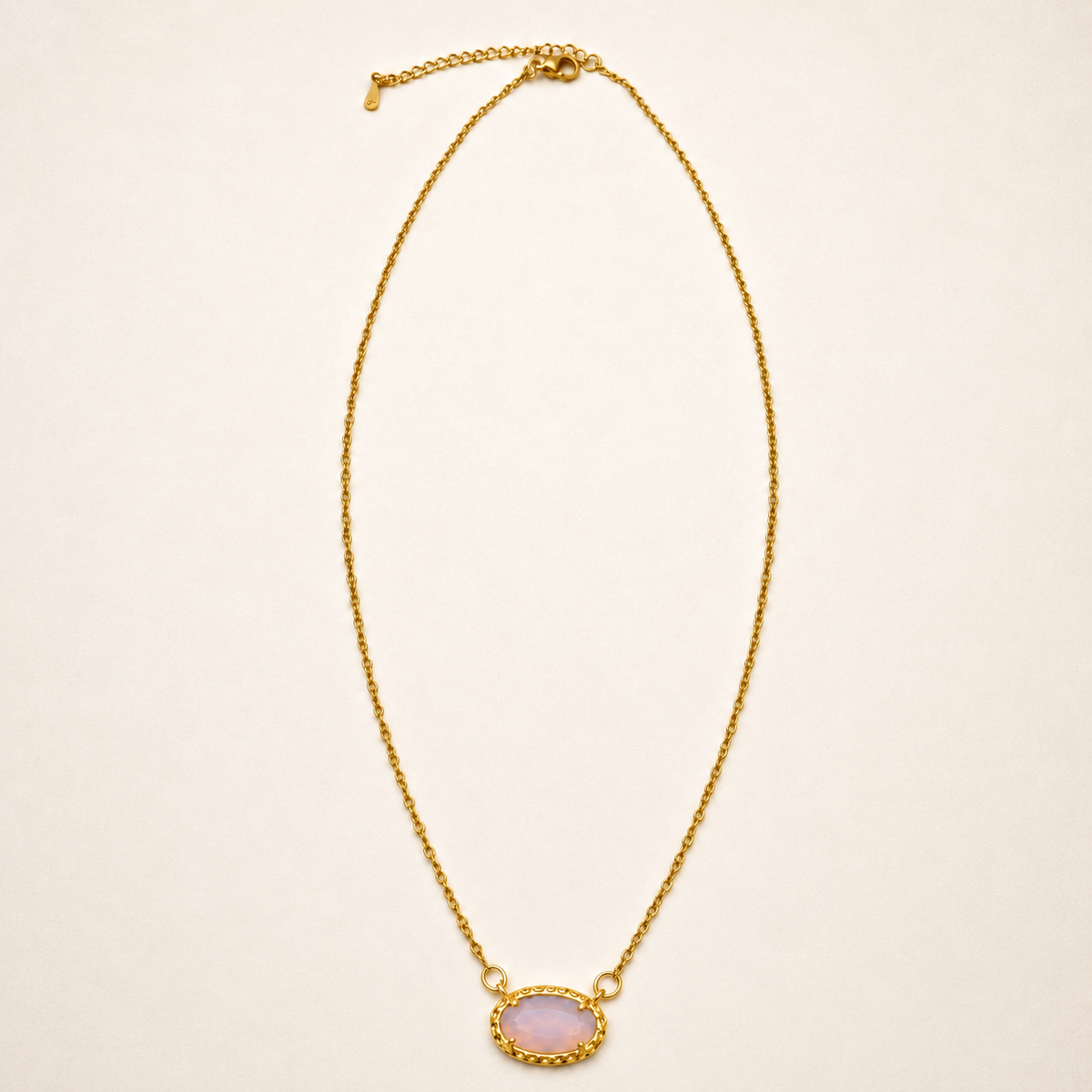 Rose Quartz Gemstone Necklace