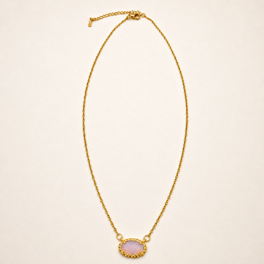 Rose Quartz Gemstone Necklace