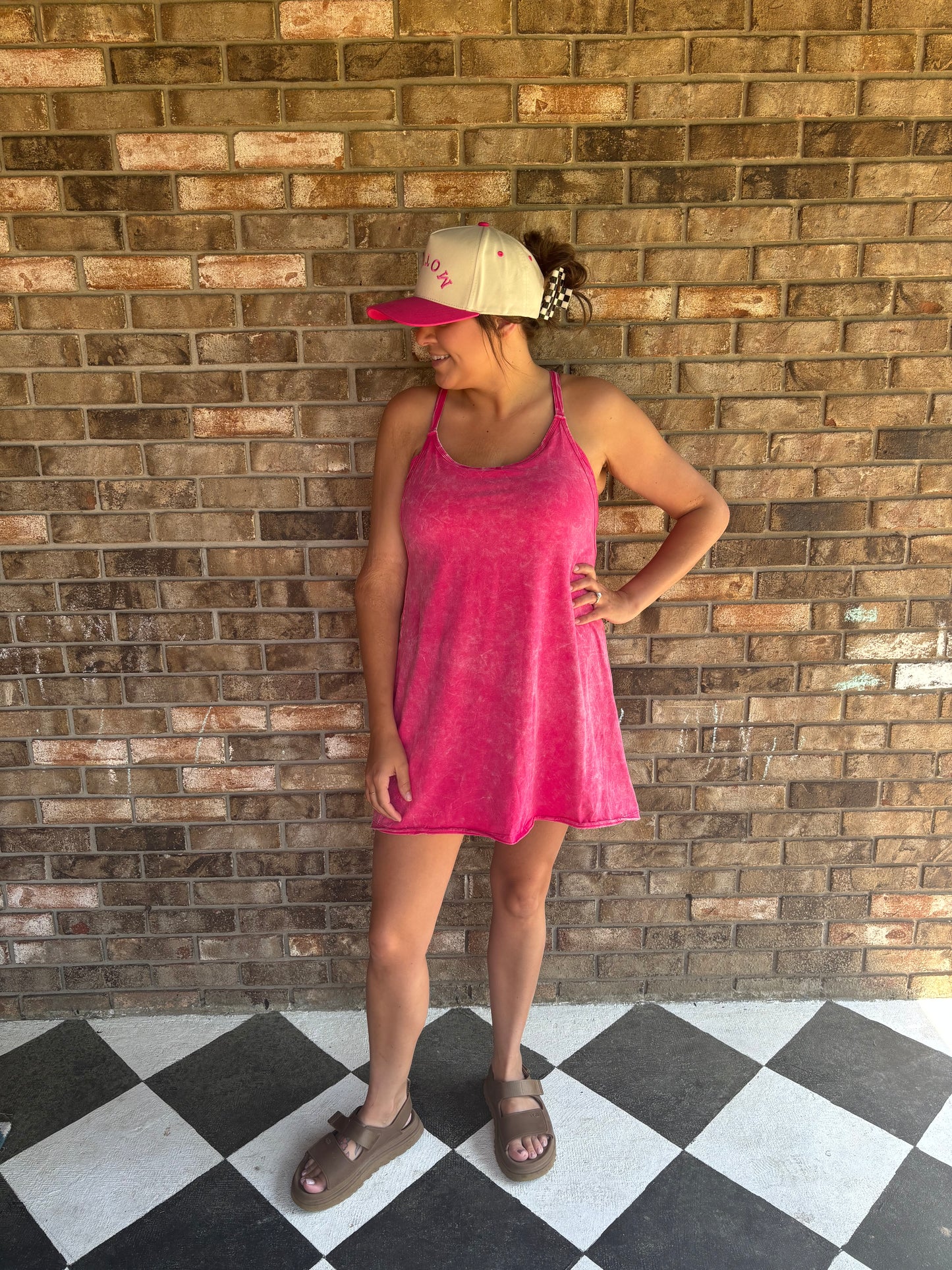On the Go Dress - Fuchsia