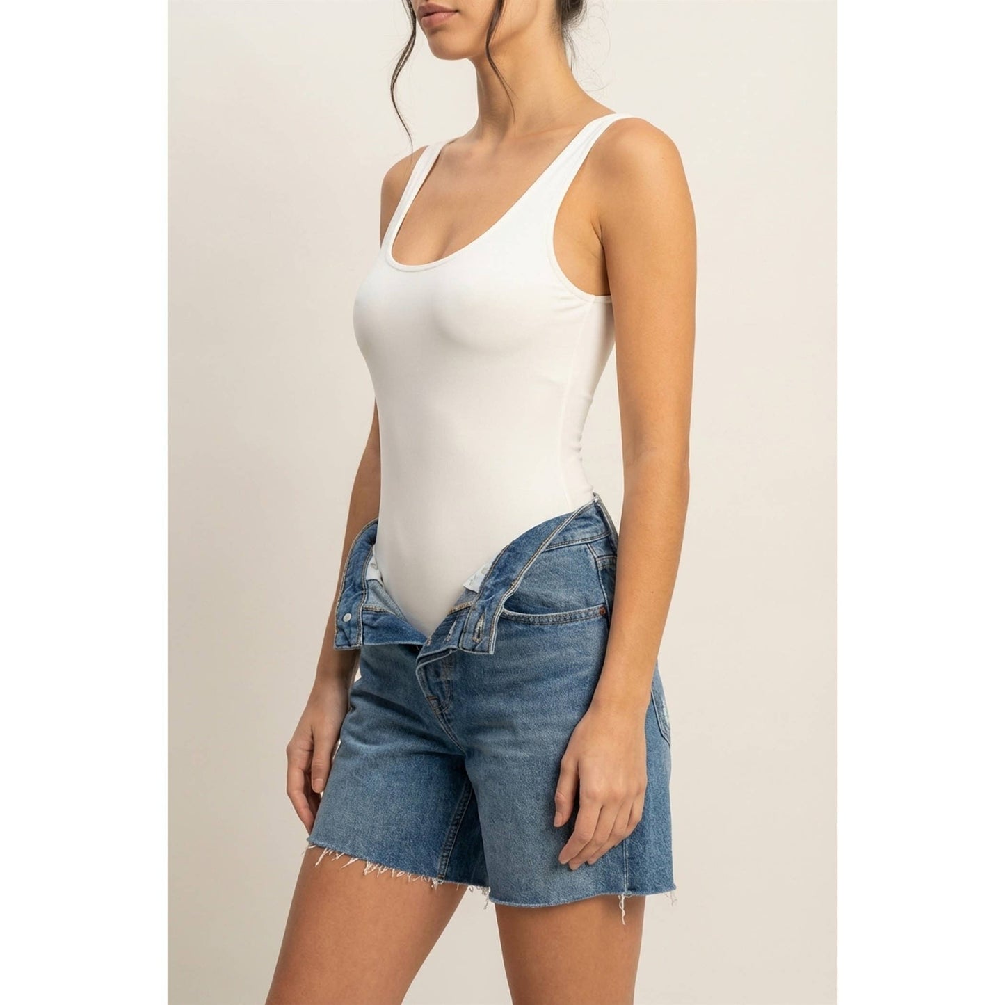 Scoop Neck Tank Bodysuit