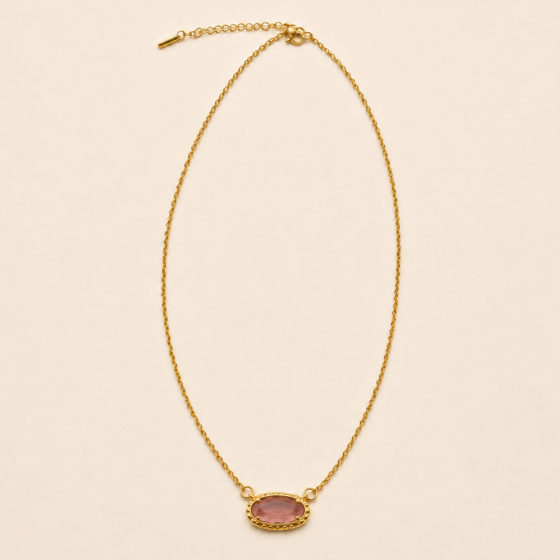 Rose Quartz Gemstone Necklace