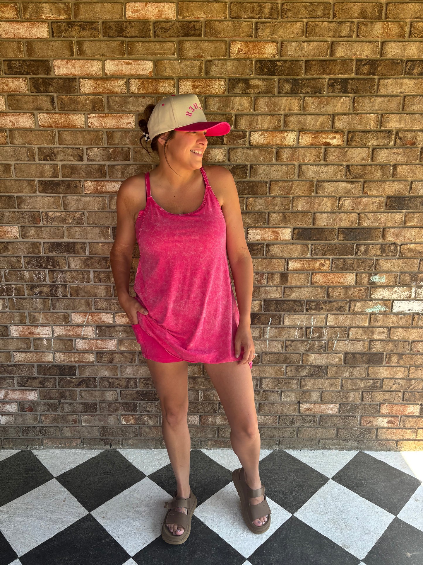 On the Go Dress - Fuchsia