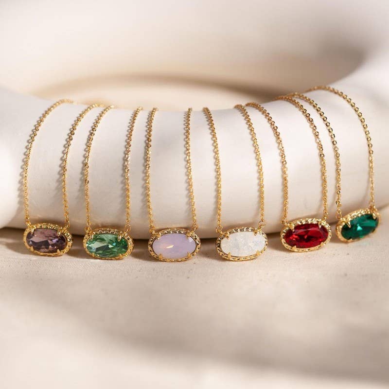 White Jade Gemstone Necklace