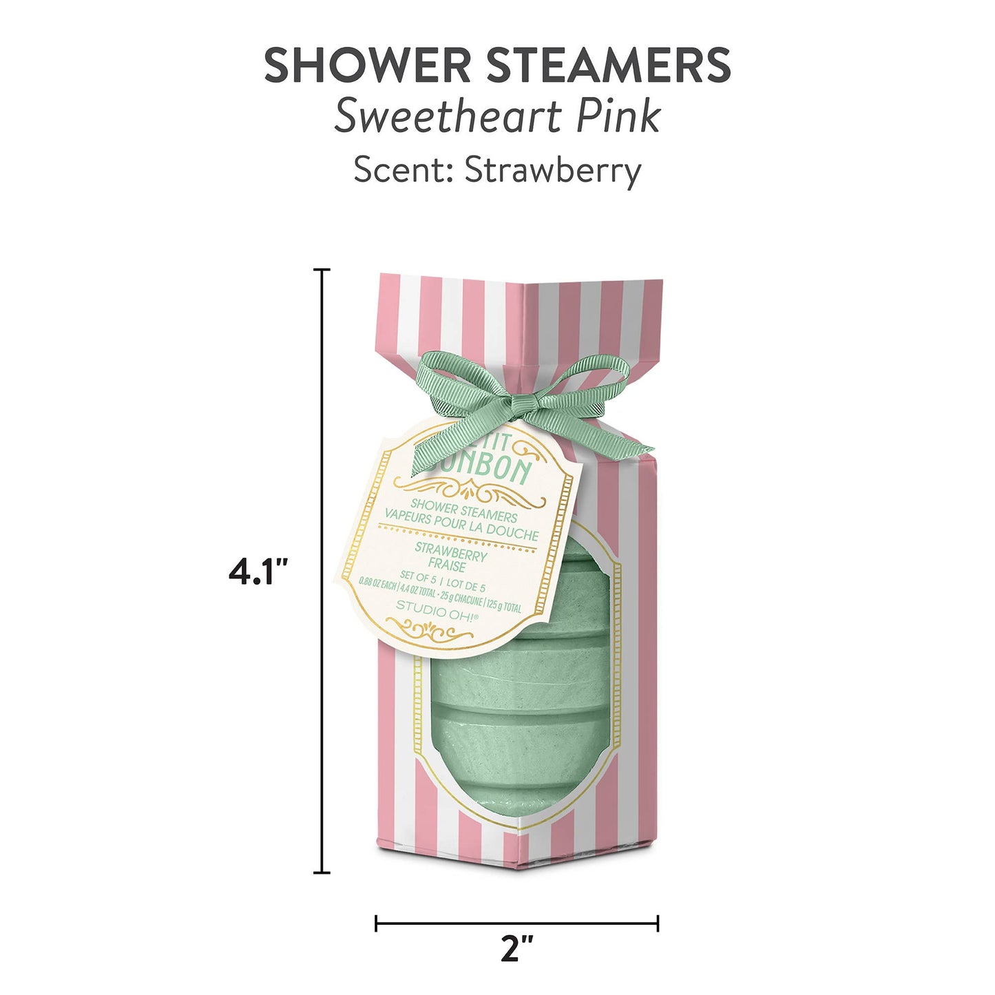Sweetheart Pink Shower Steamers