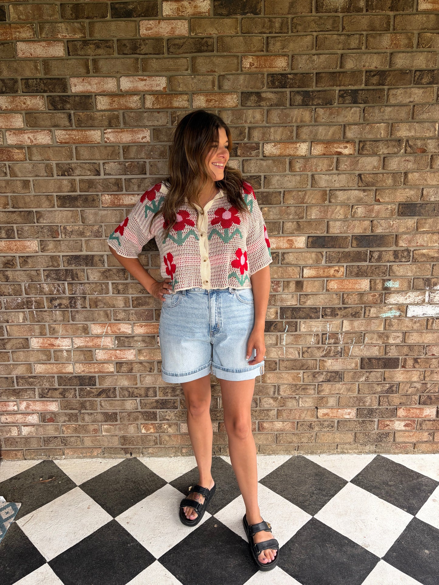 Retro Bloom Cardi