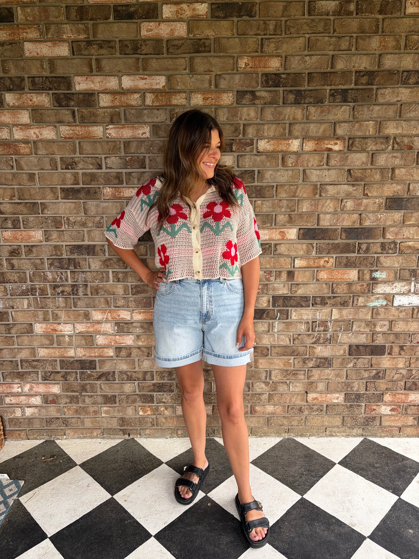 Retro Bloom Cardi
