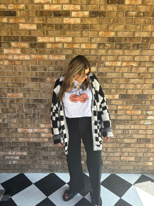 Contrast Cozy Cardigan