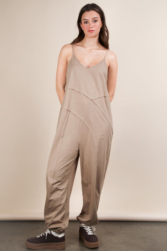 Easy Days Jumpsuit - MOCHA