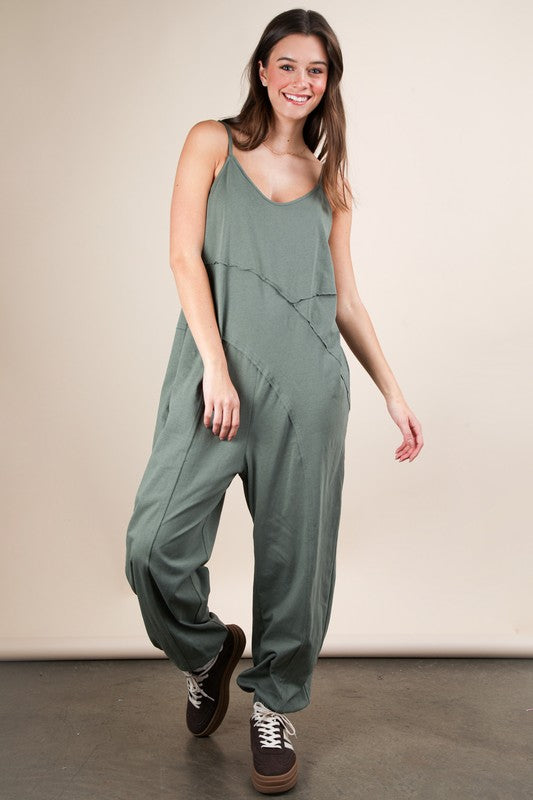 Easy Days Jumpsuit - OLIVE