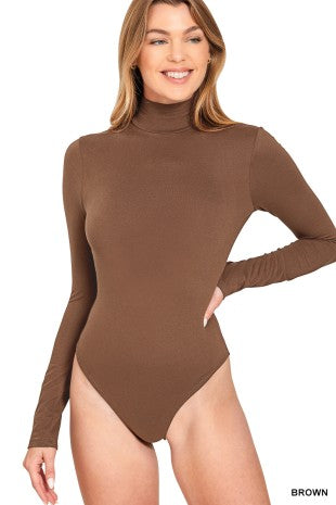 Mock Neck Long Sleeve Bodysuit