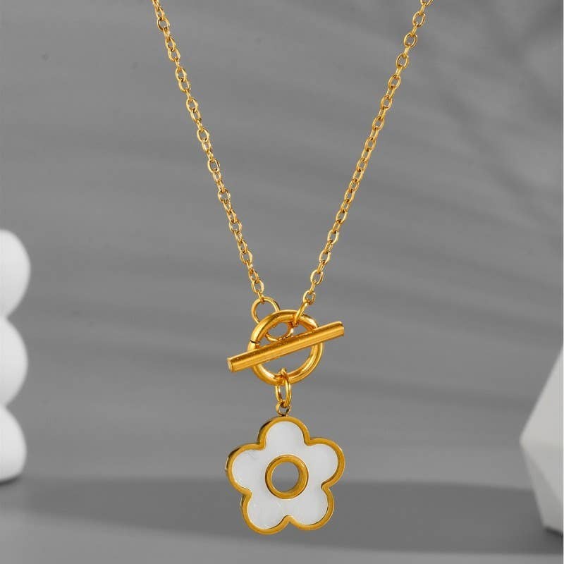 Tarnish Free Flower Necklace