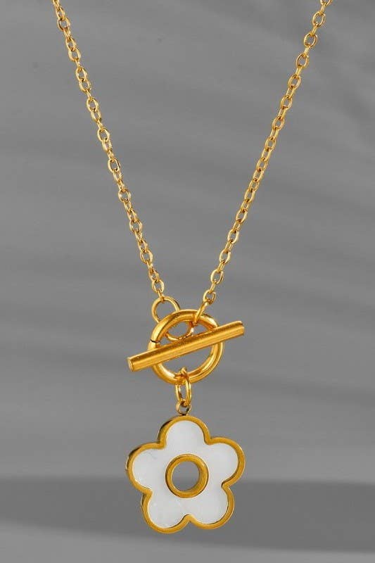 Tarnish Free Flower Necklace