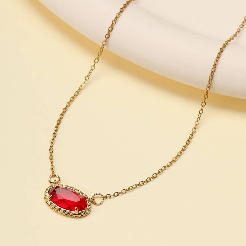 White Jade Gemstone Necklace